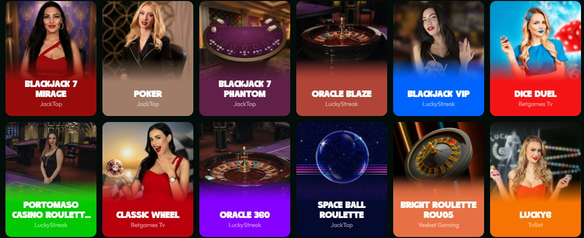 dicepalace casino live games